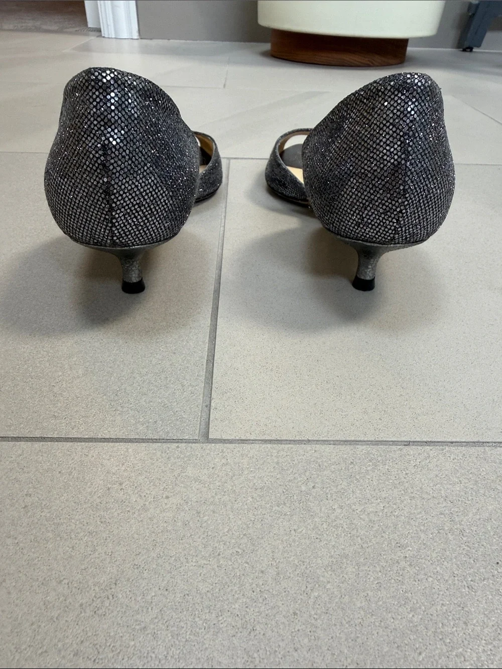 Jimmy Choo Black D'Orsay Sparkle Heels 36 - Picture 2 of 6